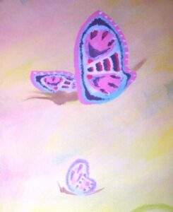 Grafik fliegender Schmetterling